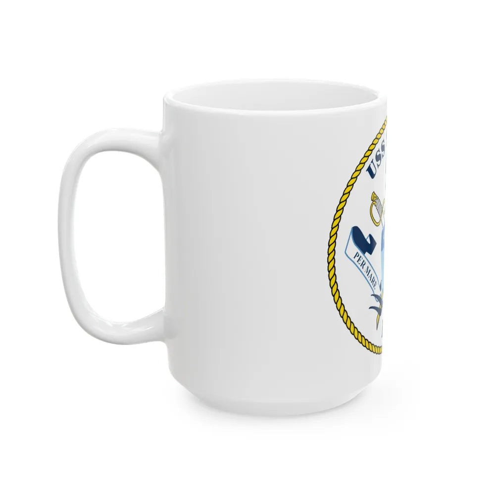 USS Squall PC7 (U.S. Navy) White Coffee Mug-Go Mug Yourself