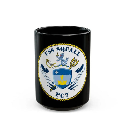 USS Squall PC7 (U.S. Navy) Black Coffee Mug 15oz - Go Mug Yourself