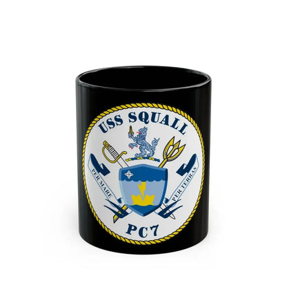 USS Squall PC7 (U.S. Navy) Black Coffee Mug - Go Mug Yourself