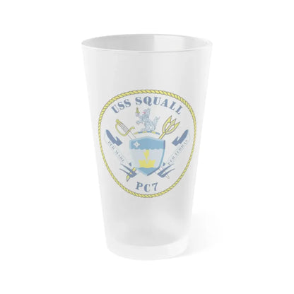 USS Squall PC7 (U.S. Navy) Frosted Pint Glass 16oz Default Title - Go Mug Yourself