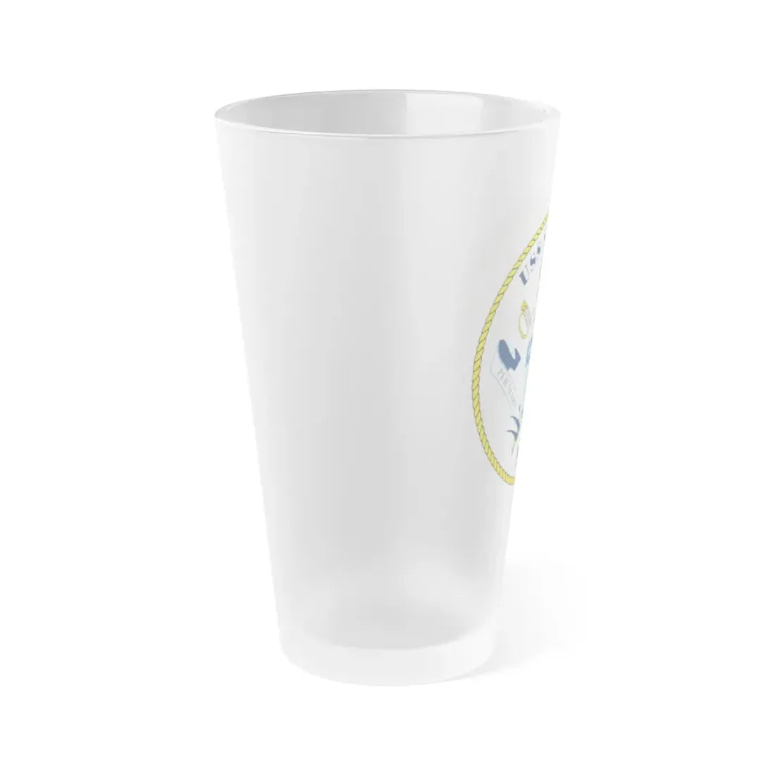 USS Squall PC7 (U.S. Navy) Frosted Pint Glass 16oz - Go Mug Yourself