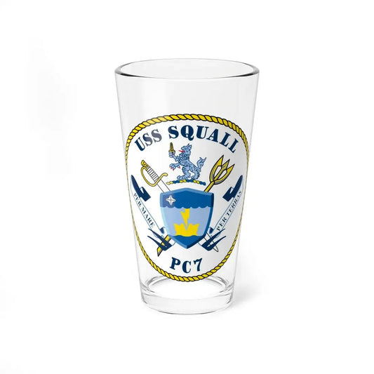 USS Squall PC7 (U.S. Navy) Pint Glass 16oz 16oz - Go Mug Yourself