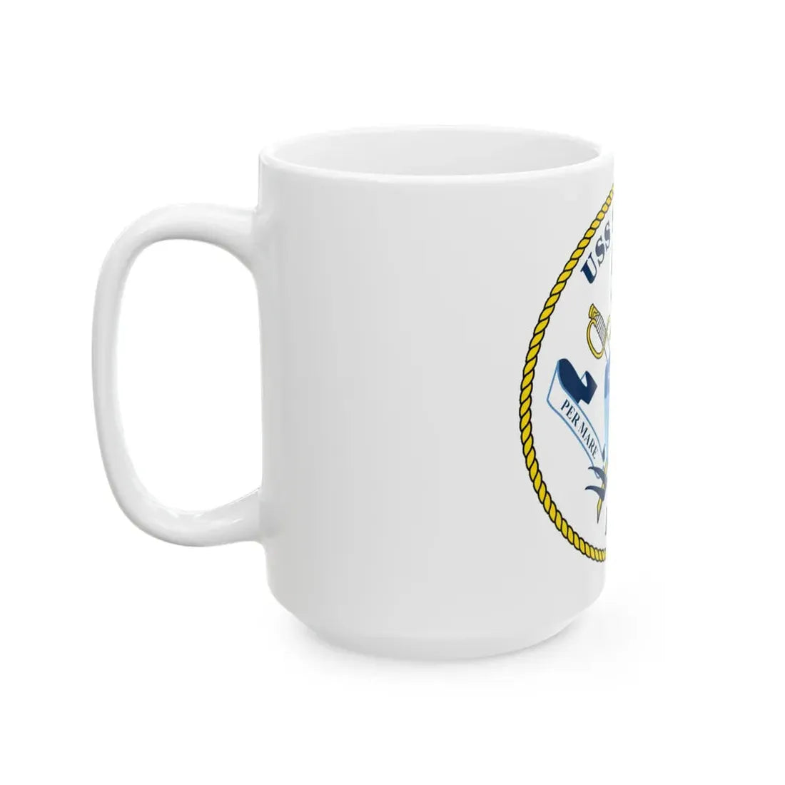 USS Squall PC7 (U.S. Navy) White Coffee Mug - Go Mug Yourself
