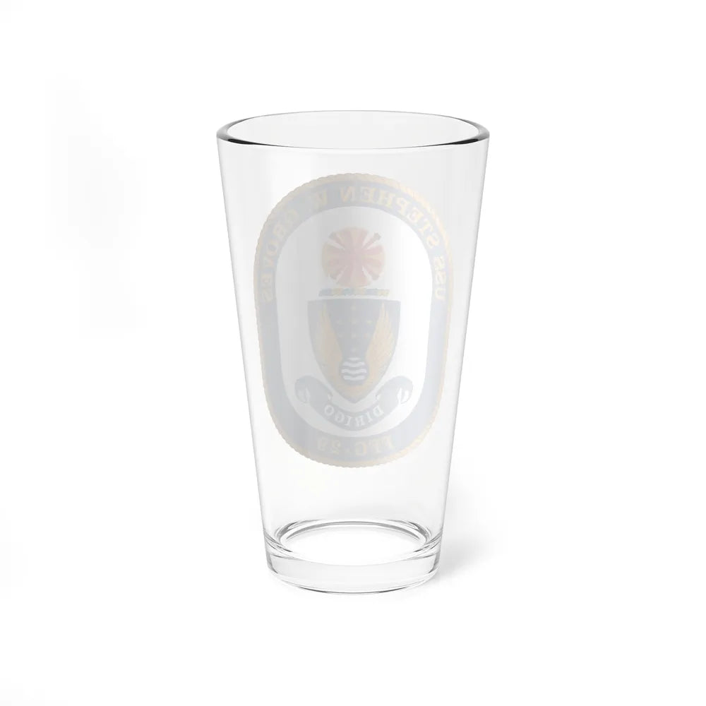 USS Stephen W Groves (U.S. Navy) Pint Glass 16oz-Go Mug Yourself