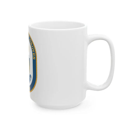 USS Stephen W Groves (U.S. Navy) White Coffee Mug-Go Mug Yourself