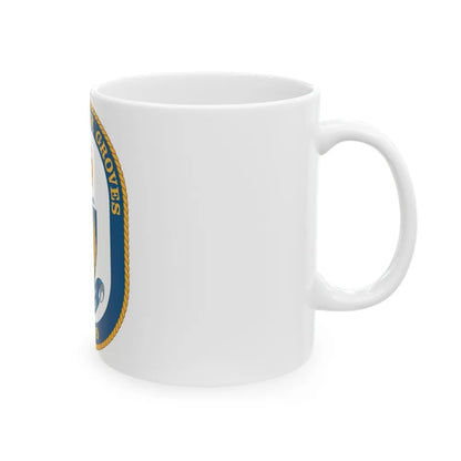 USS Stephen W Groves (U.S. Navy) White Coffee Mug-Go Mug Yourself