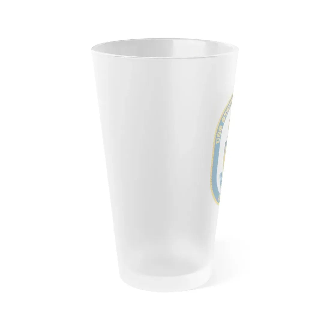 USS Stephen W Groves (U.S. Navy) Frosted Pint Glass 16oz - Go Mug Yourself