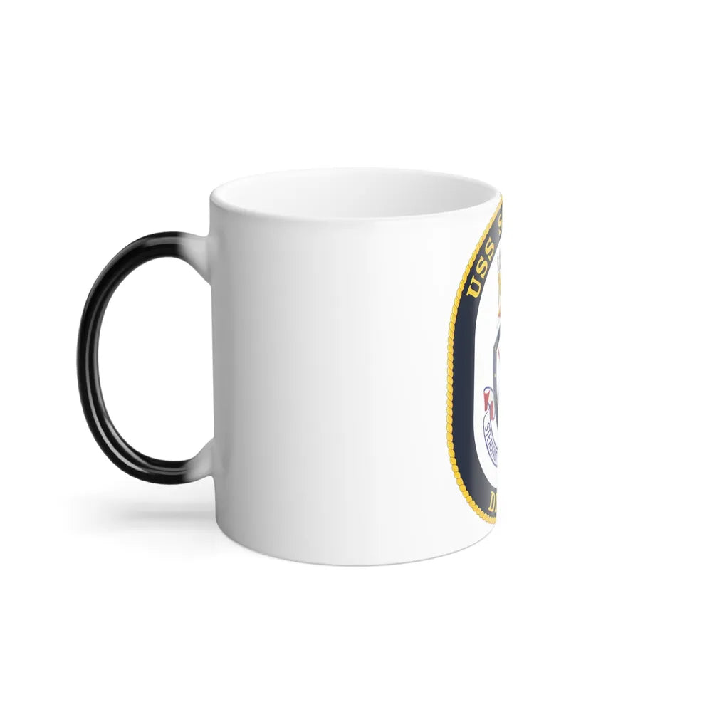 USS Stethem DDG 63 Crest (U.S. Navy) Color Changing Mug 11oz-Go Mug Yourself