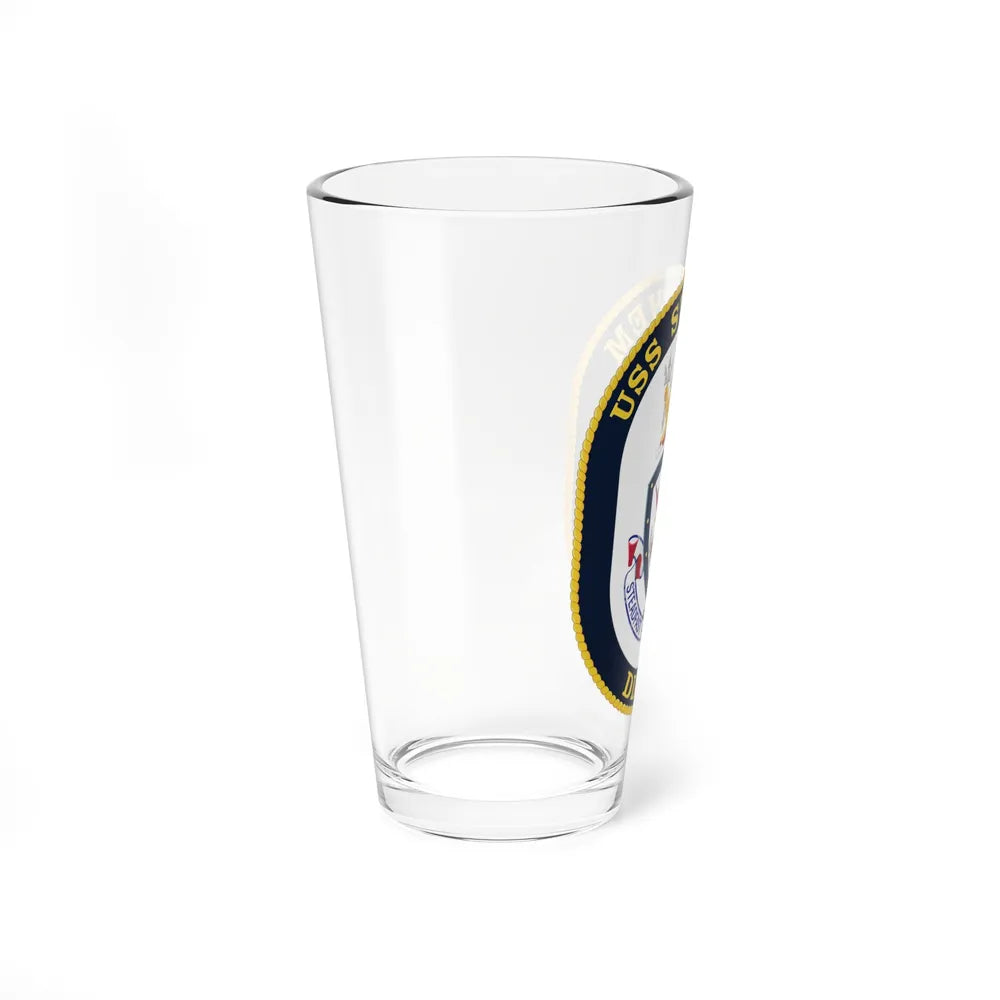 USS Stethem DDG 63 Crest (U.S. Navy) Pint Glass 16oz-Go Mug Yourself