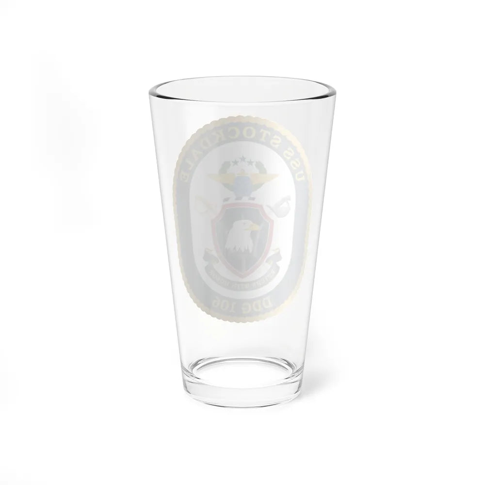 USS Stockdale COA (U.S. Navy) Pint Glass 16oz-Go Mug Yourself