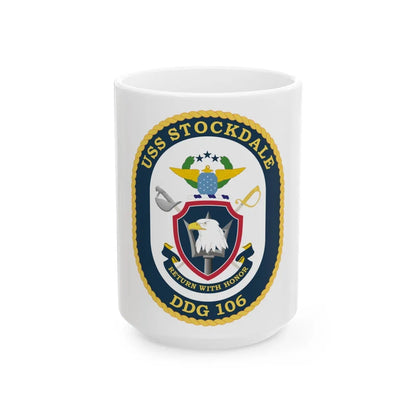 USS Stockdale COA (U.S. Navy) White Coffee Mug-15oz-Go Mug Yourself