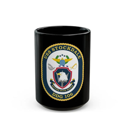 USS Stockdale COA (U.S. Navy) Black Coffee Mug 15oz - Go Mug Yourself