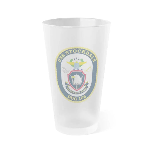 USS Stockdale COA (U.S. Navy) Frosted Pint Glass 16oz Default Title - Go Mug Yourself