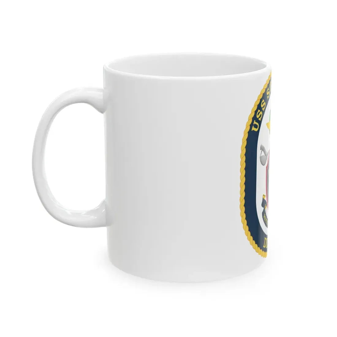 USS Stockdale COA (U.S. Navy) White Coffee Mug - Go Mug Yourself