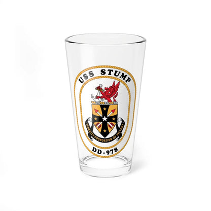 USS Stump DD 978 (U.S. Navy) Pint Glass 16oz-16oz-Go Mug Yourself