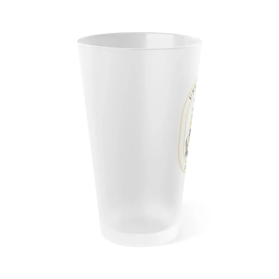 USS Stump DD 978 (U.S. Navy) Frosted Pint Glass 16oz - Go Mug Yourself