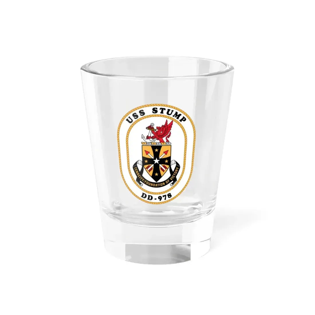 USS Stump DD 978 (U.S. Navy) Shot Glass 1.5oz 1.5oz - Go Mug Yourself