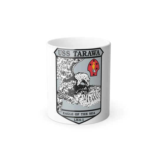 USS Tarawa Eagle Of The Sea LHA 1 BIN 1224 (U.S. Navy) Color Changing Mug 11oz-11oz-Go Mug Yourself