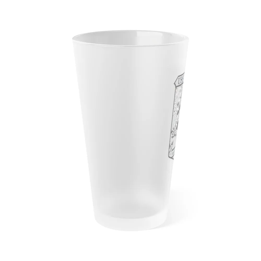 USS Tarawa Eagle Of The Sea LHA 1 BIN 1224 (U.S. Navy) Frosted Pint Glass 16oz-Go Mug Yourself