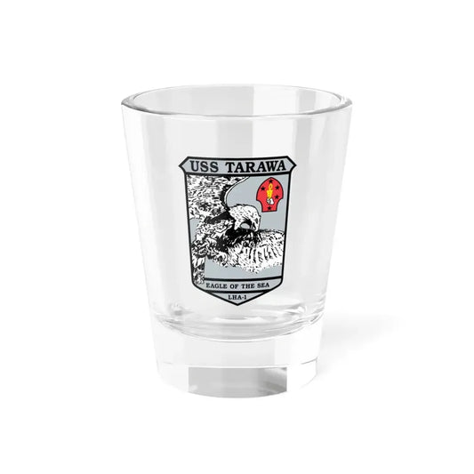 USS Tarawa Eagle Of The Sea LHA 1 BIN 1224 (U.S. Navy) Shot Glass 1.5oz 1.5oz - Go Mug Yourself