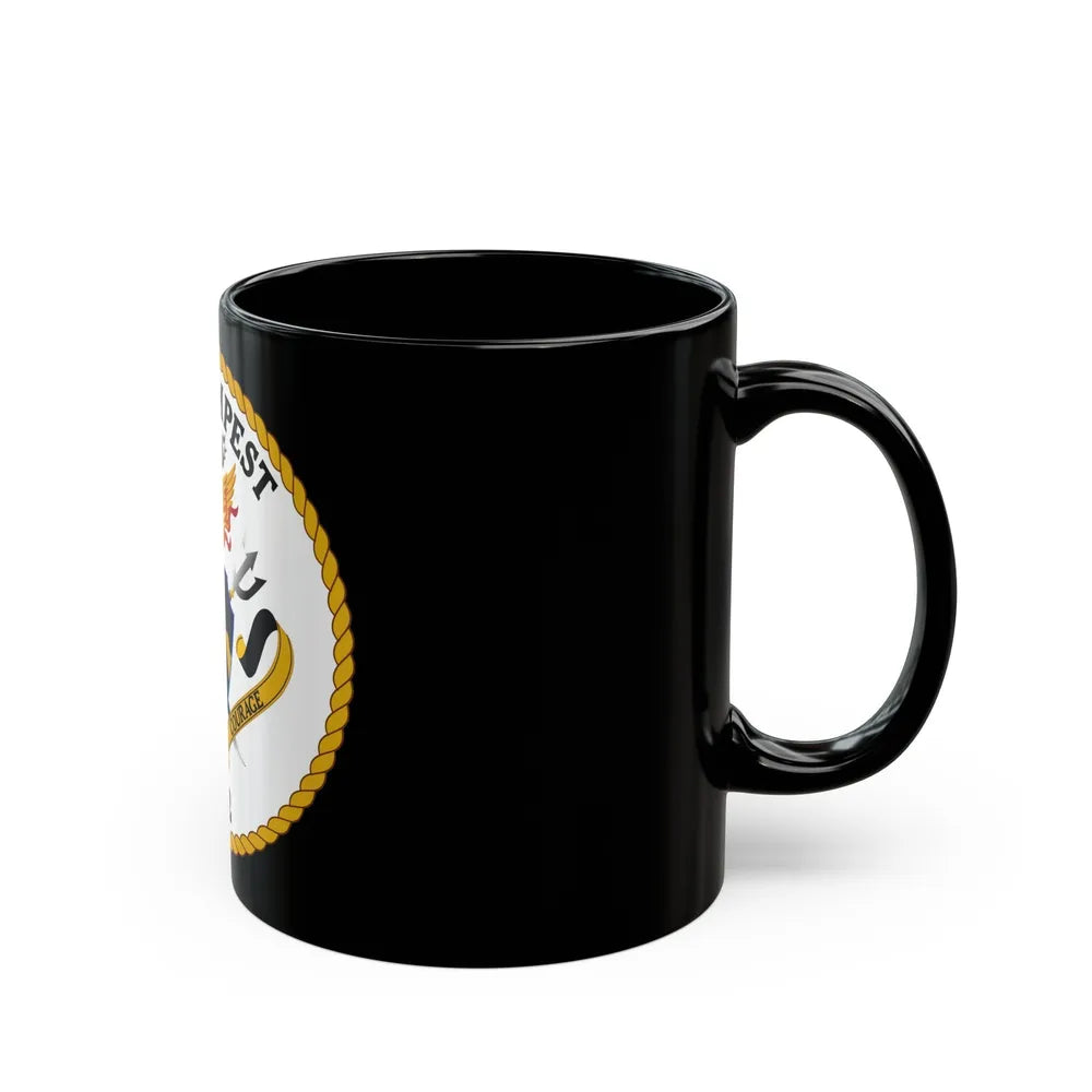 USS Tempest PC 2 (U.S. Navy) Black Coffee Mug-Go Mug Yourself