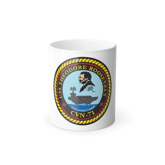 USS Theodore Roosevelt (U.S. Navy) Color Changing Mug 11oz-11oz-Go Mug Yourself