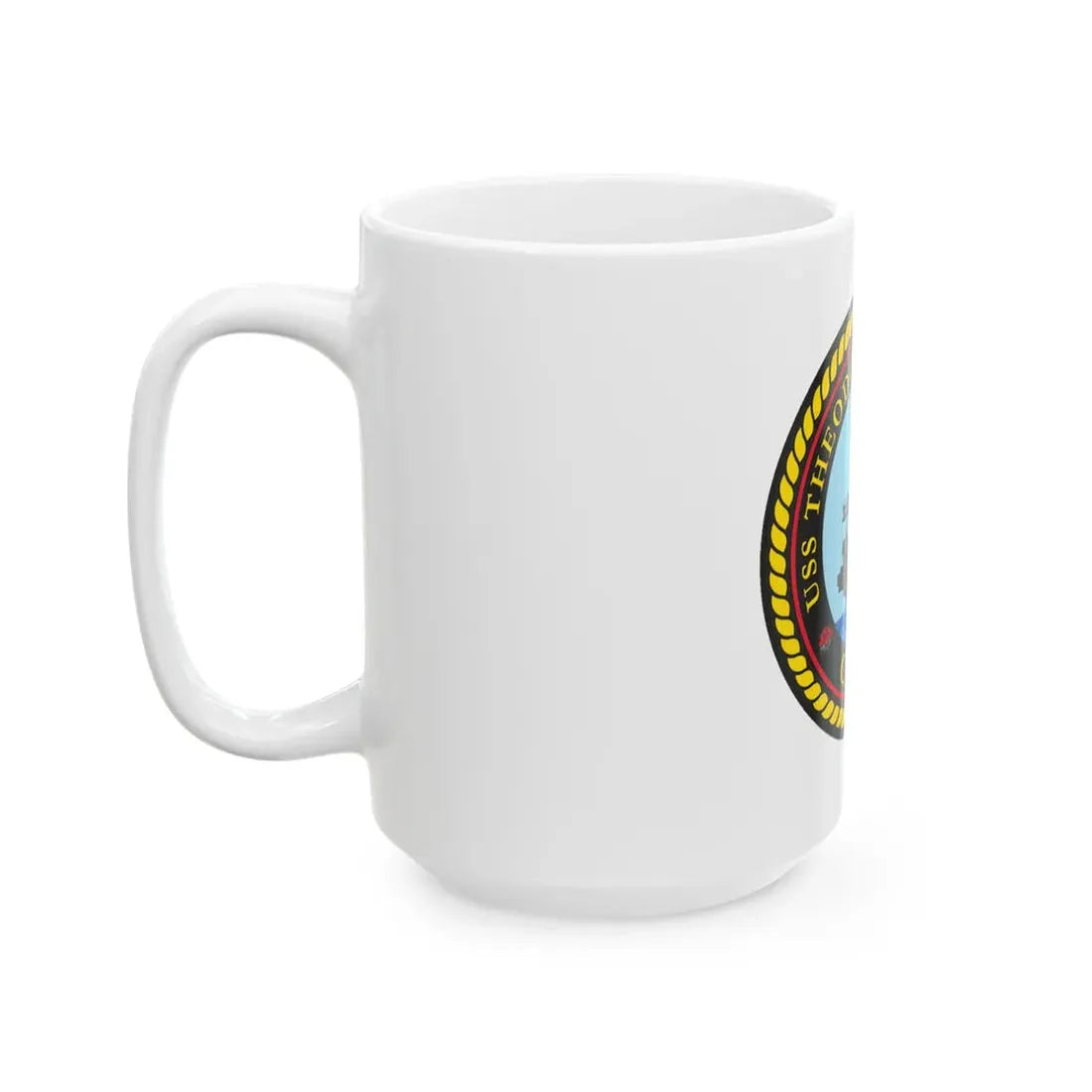 USS Theodore Roosevelt (U.S. Navy) White Coffee Mug - Go Mug Yourself