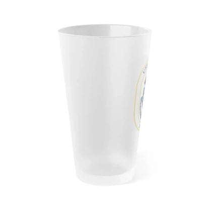 USS Thorn DD 988 v2 (U.S. Navy) Frosted Pint Glass 16oz - Go Mug Yourself