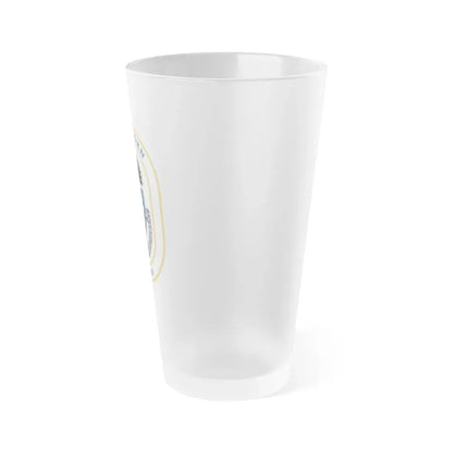 USS Thorn DD 988 v2 (U.S. Navy) Frosted Pint Glass 16oz - Go Mug Yourself