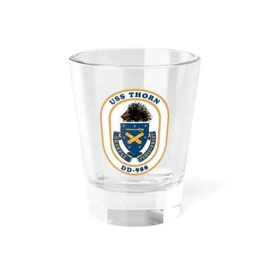 USS Thorn DD 988 v2 (U.S. Navy) Shot Glass 1.5oz 1.5oz - Go Mug Yourself