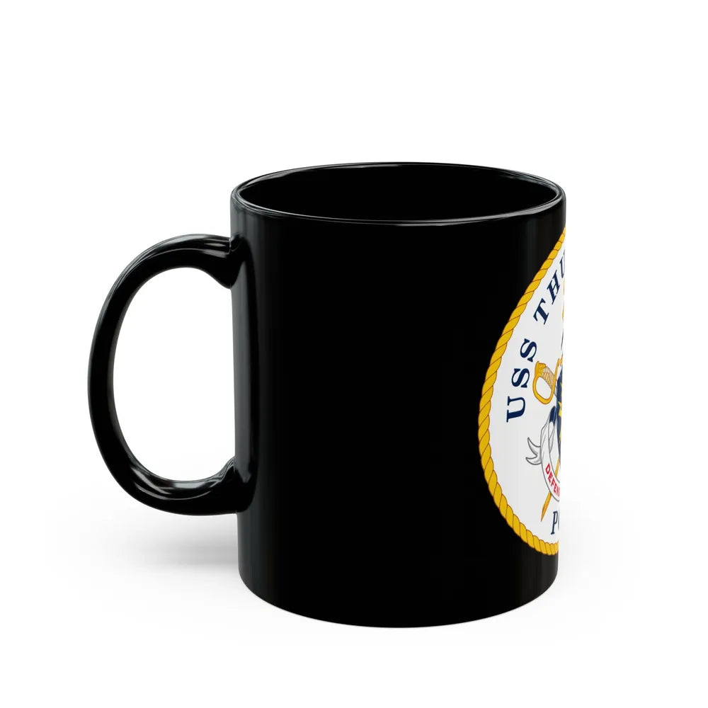 USS Thunderbolt PC 12 (U.S. Navy) Black Coffee Mug-Go Mug Yourself