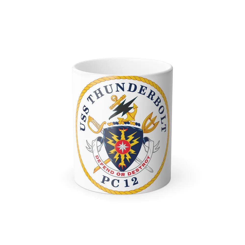 USS Thunderbolt PC 12 (U.S. Navy) Color Changing Mug 11oz-11oz-Go Mug Yourself