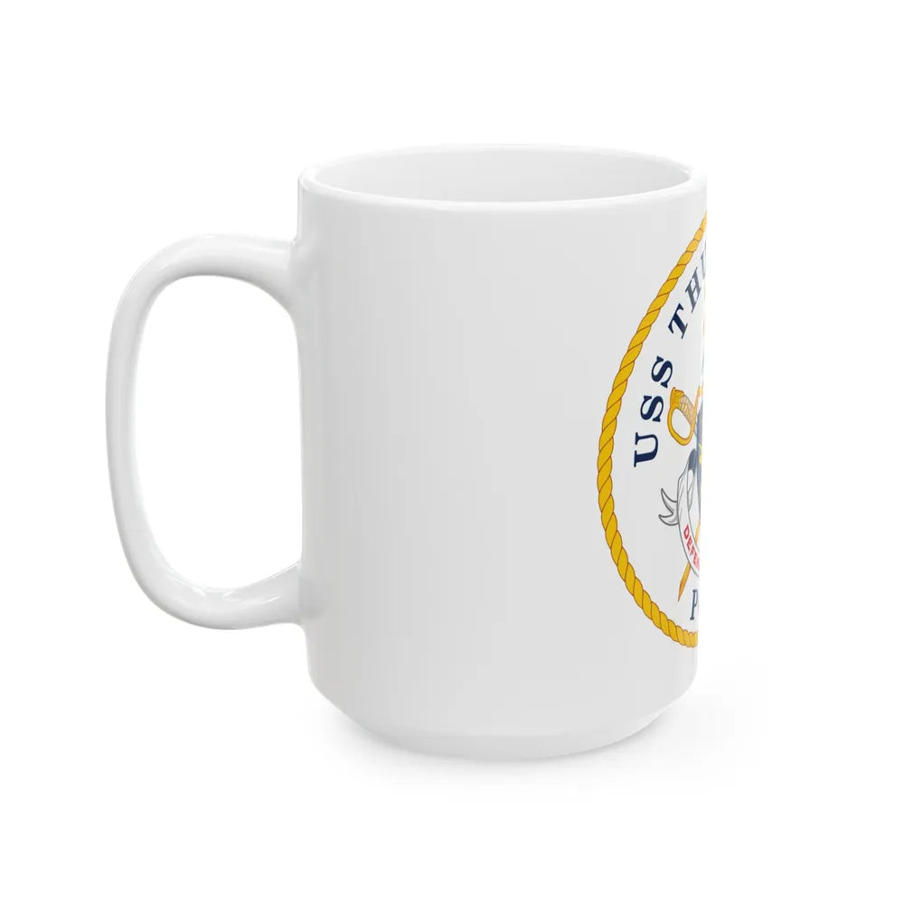 USS Thunderbolt PC 12 (U.S. Navy) White Coffee Mug-Go Mug Yourself