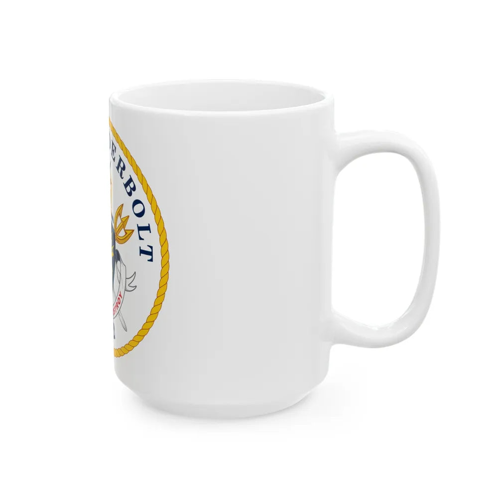 USS Thunderbolt PC 12 (U.S. Navy) White Coffee Mug-Go Mug Yourself