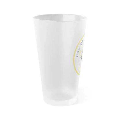 USS Thunderbolt PC 12 (U.S. Navy) Frosted Pint Glass 16oz - Go Mug Yourself