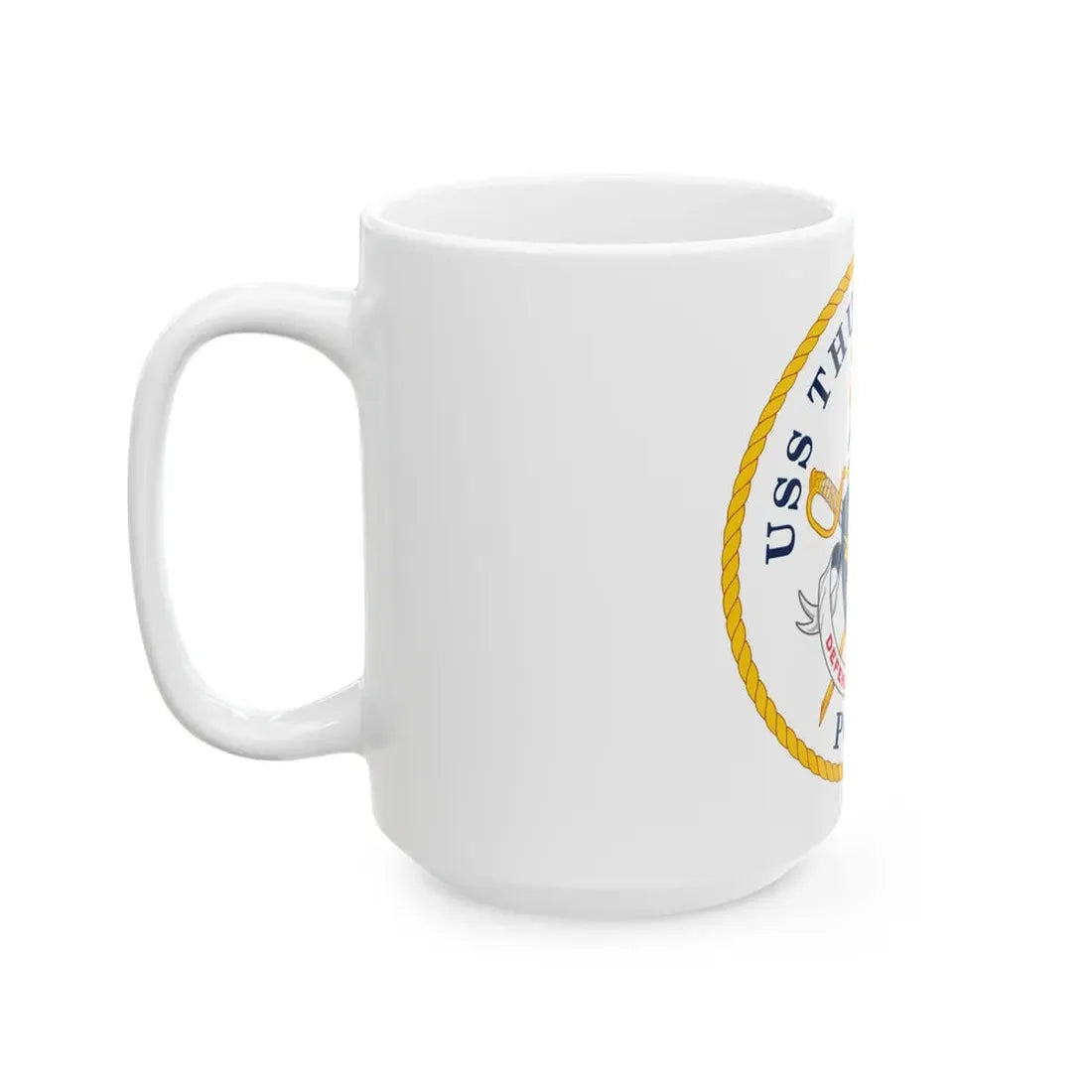 USS Thunderbolt PC 12 (U.S. Navy) White Coffee Mug - Go Mug Yourself