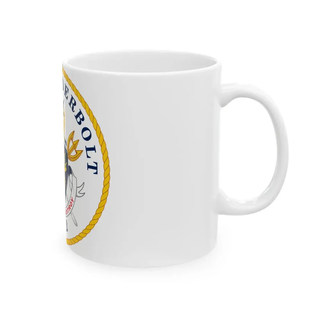 USS Thunderbolt PC 12 (U.S. Navy) White Coffee Mug - Go Mug Yourself