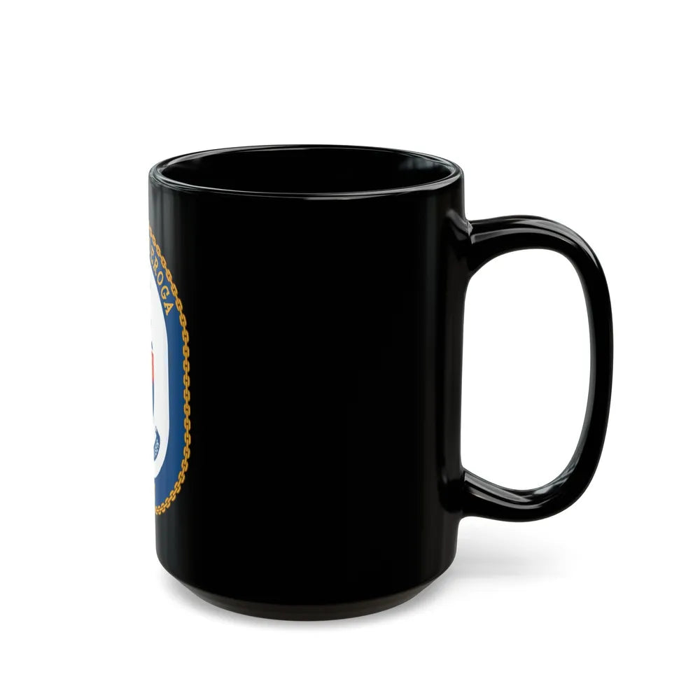 USS Ticonderoga (U.S. Navy) Black Coffee Mug-Go Mug Yourself