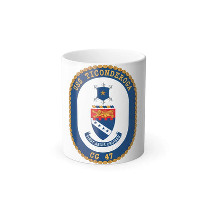 USS Ticonderoga (U.S. Navy) Color Changing Mug 11oz-11oz-Go Mug Yourself