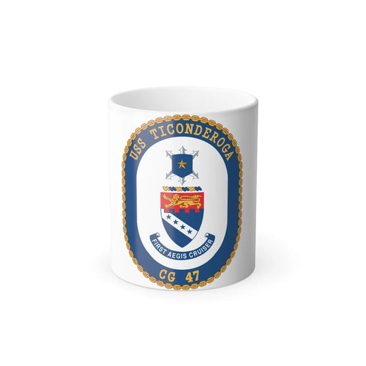 USS Ticonderoga (U.S. Navy) Color Changing Mug 11oz-11oz-Go Mug Yourself