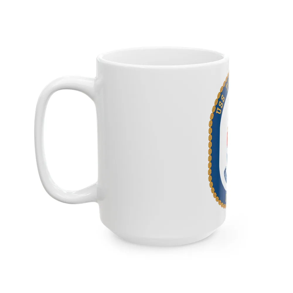 USS Ticonderoga (U.S. Navy) White Coffee Mug-Go Mug Yourself