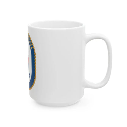 USS Ticonderoga (U.S. Navy) White Coffee Mug-Go Mug Yourself