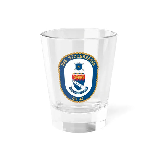 USS Ticonderoga (U.S. Navy) Shot Glass 1.5oz 1.5oz - Go Mug Yourself