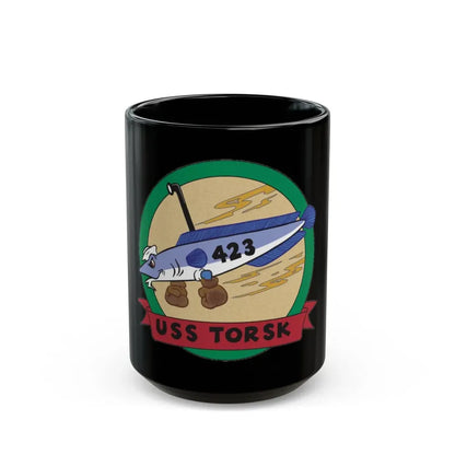 USS TORSK SS 423 (U.S. Navy) Black Coffee Mug 15oz - Go Mug Yourself