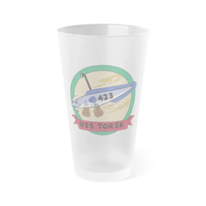 USS TORSK SS 423 (U.S. Navy) Frosted Pint Glass 16oz Default Title - Go Mug Yourself