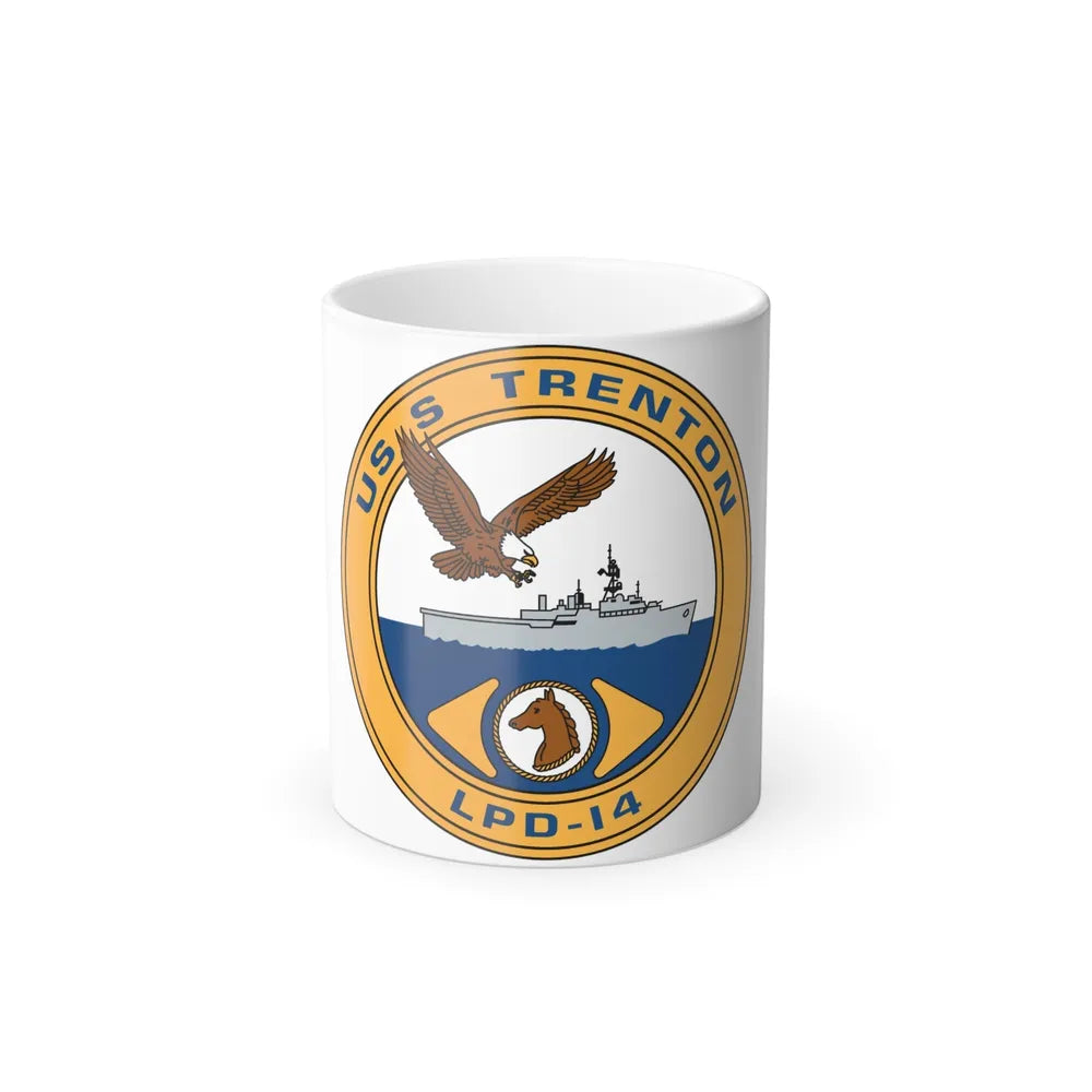 USS Trenton LPD 14 (U.S. Navy) Color Changing Mug 11oz-11oz-Go Mug Yourself