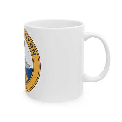 USS Trenton LPD 14 (U.S. Navy) White Coffee Mug-Go Mug Yourself