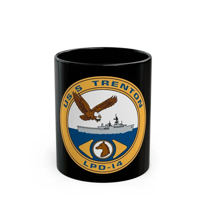 USS Trenton LPD 14 (U.S. Navy) Black Coffee Mug 11oz - Go Mug Yourself
