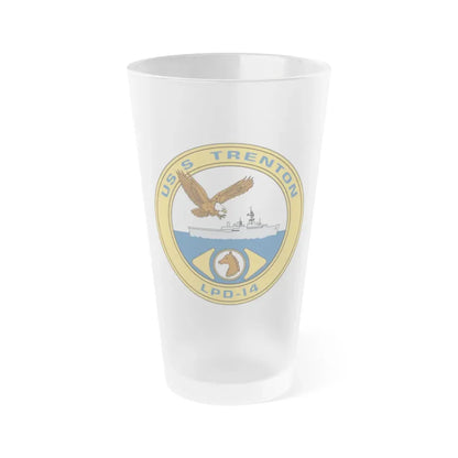 USS Trenton LPD 14 (U.S. Navy) Frosted Pint Glass 16oz Default Title - Go Mug Yourself