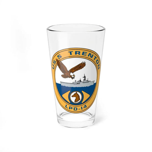 USS Trenton LPD 14 (U.S. Navy) Pint Glass 16oz 16oz - Go Mug Yourself